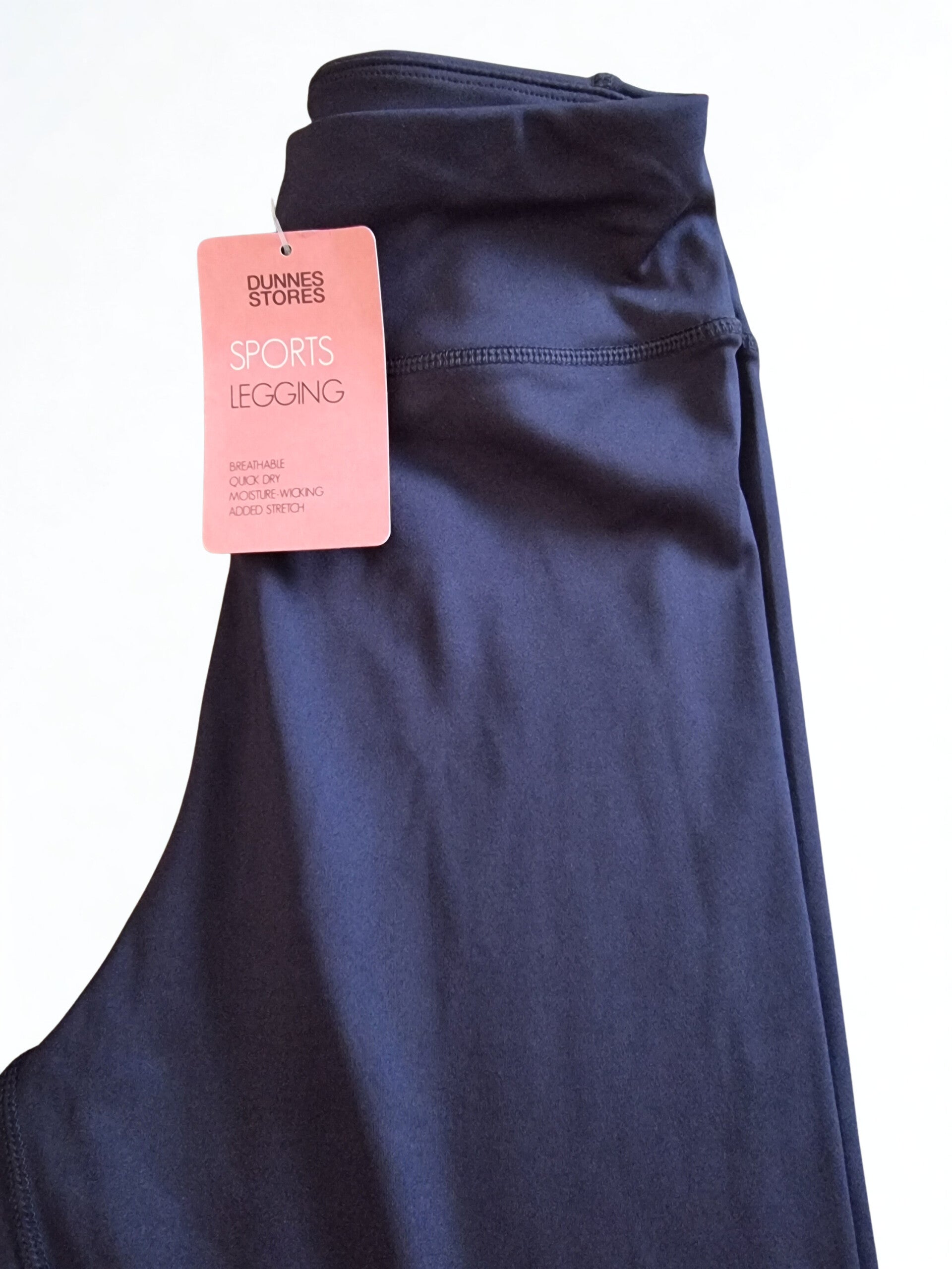 Navy sports leggings - age 13-14