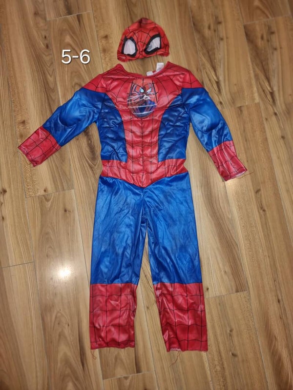 Spiderman costume and mask age 5-6