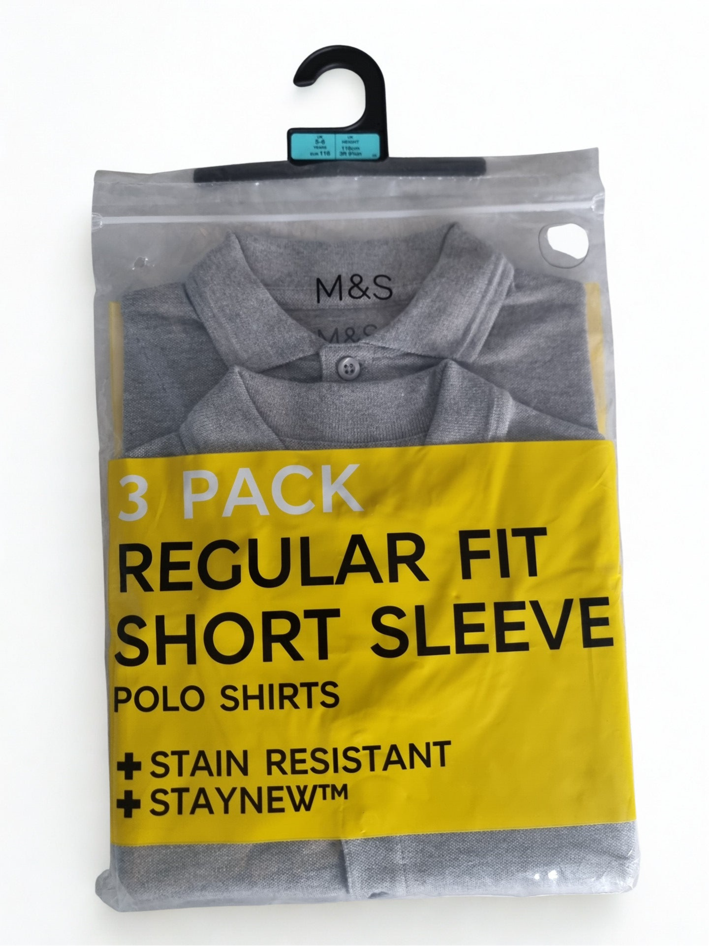 3 pack polo shirts (new) age 5-6