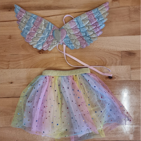 Fairy wings and tutu - age 2-3