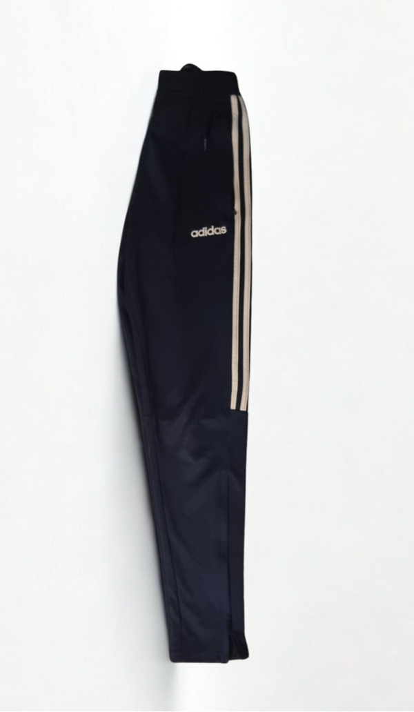 Navy Adidas tracksuit pants -  Youth Small