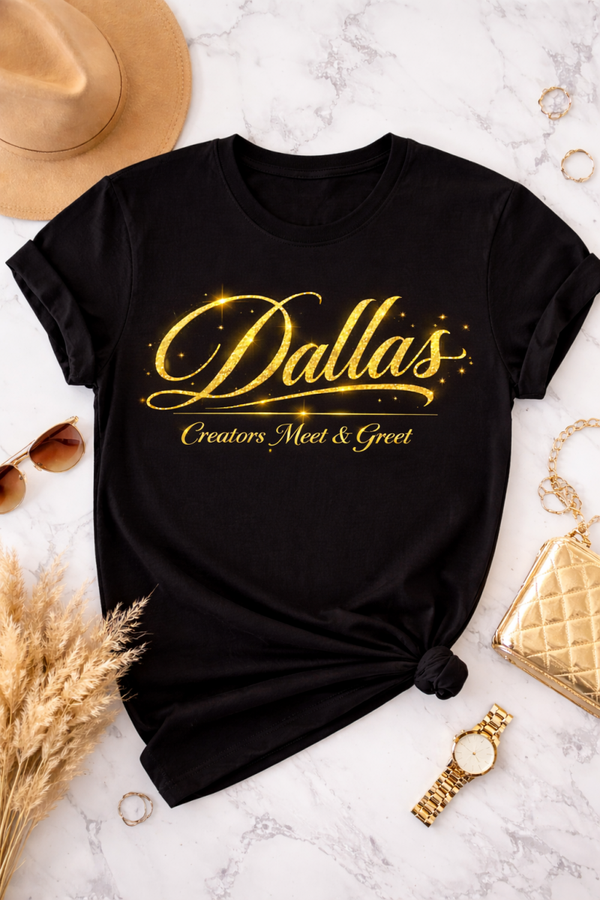 Women's Branded Creator Meet and Greet Souvenir T Black