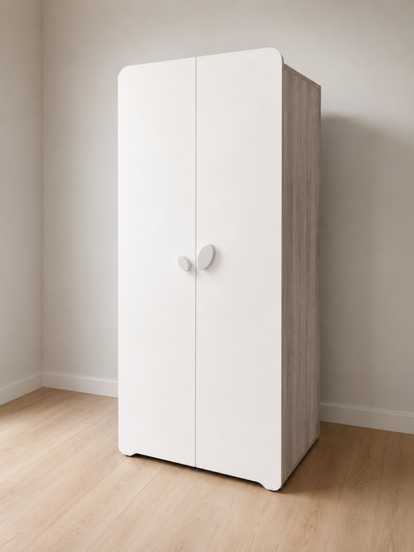 Armoire 2 portes en bois  SAUTHON baby price