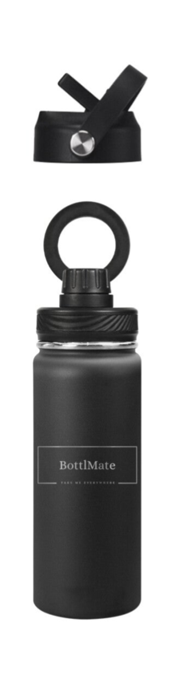 Bottlmate zwart 18oz/530ml