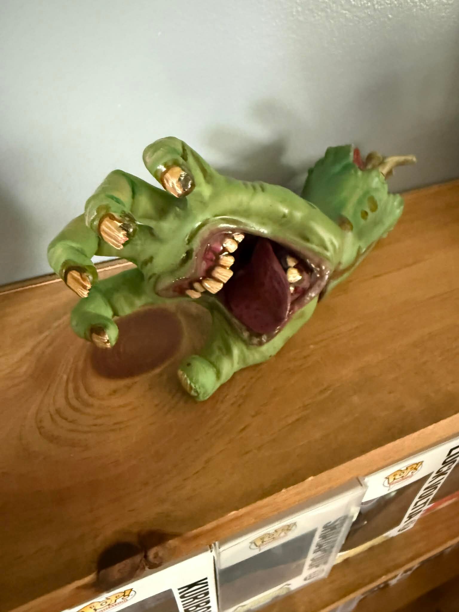 creepy severed hand with tongue ( Painted )