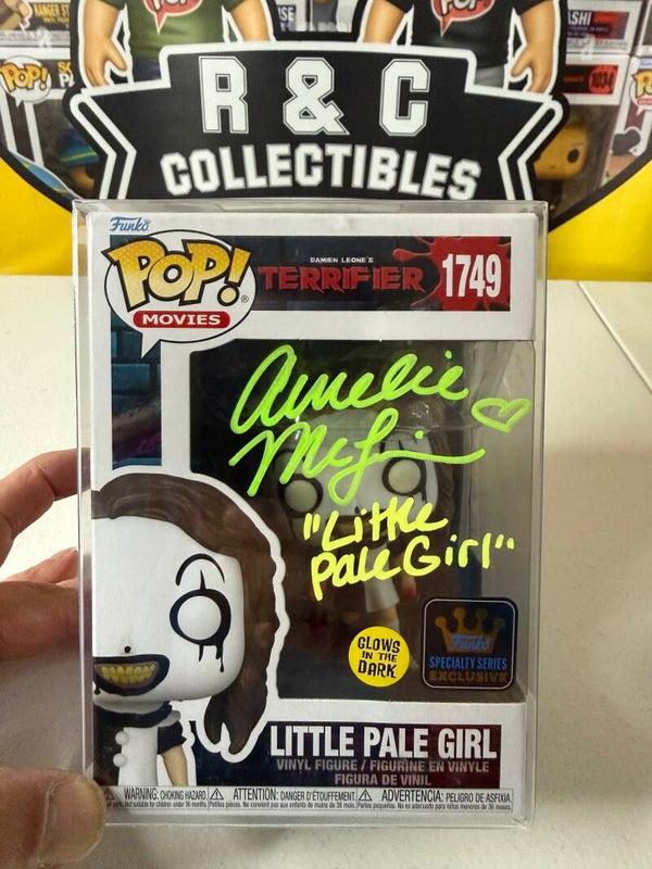 Signed Terrifier Little Pale Girl funko pop