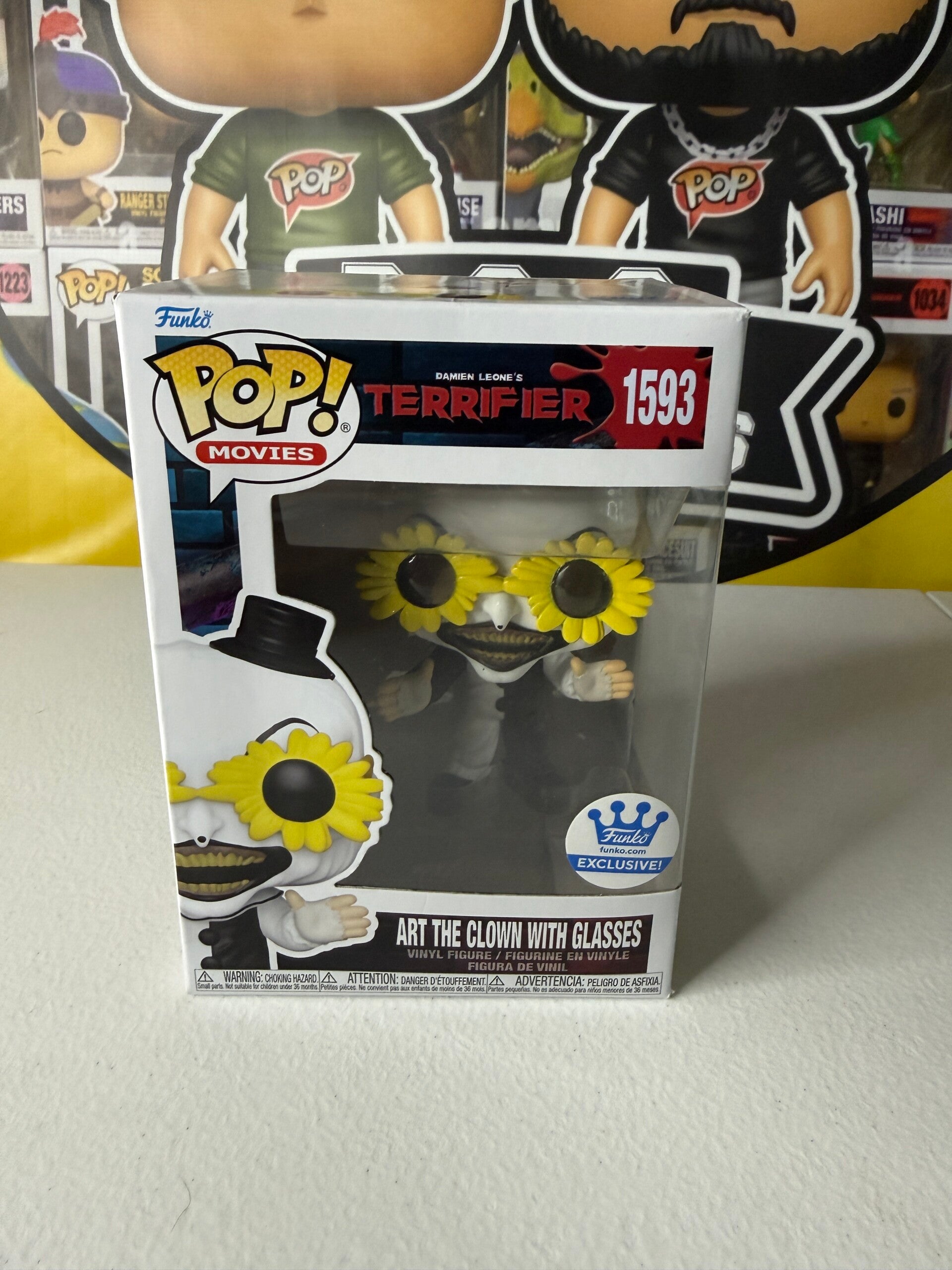 Terrifier part the clown with sunglasses