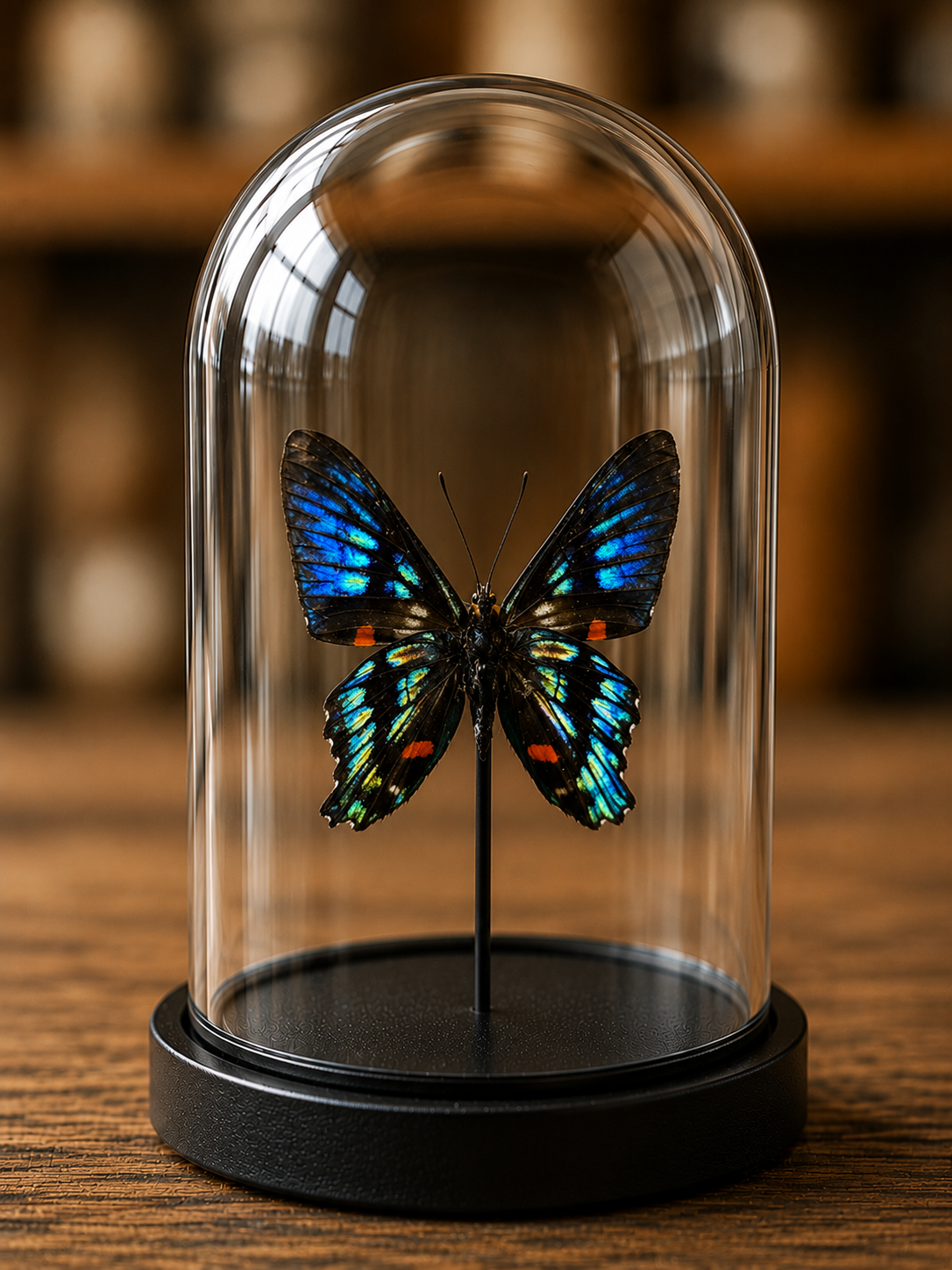 Stolpje met vlinder Ancyluris Meliboeus