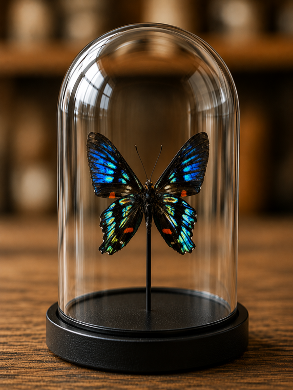 Stolpje met vlinder Ancyluris Meliboeus