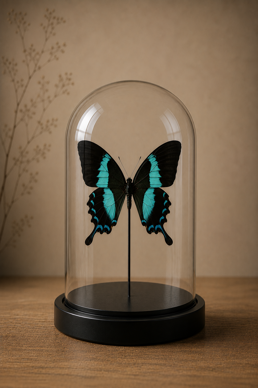 Stolp vlinder met  Papilio Blumei