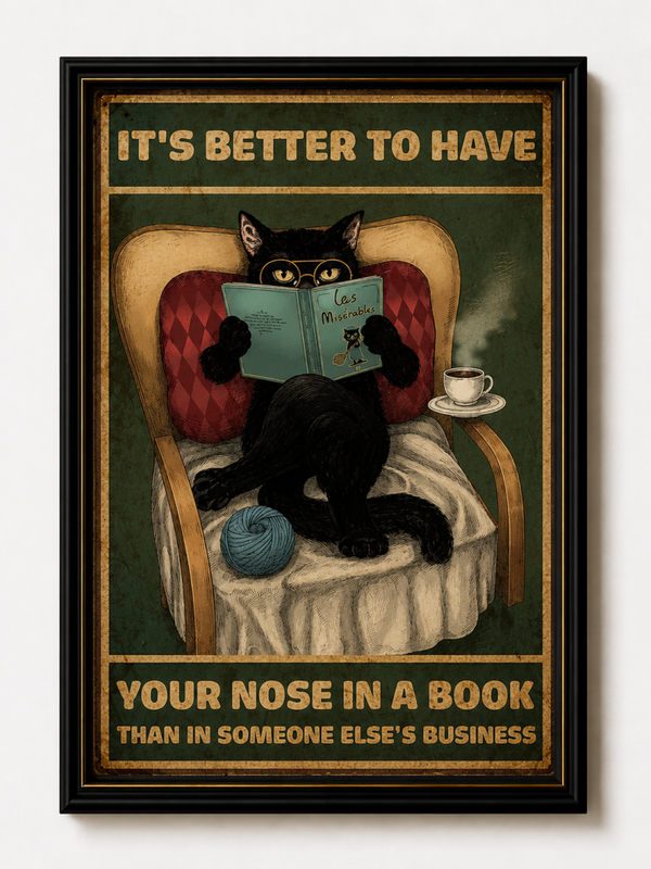 Kader "nose in a book"