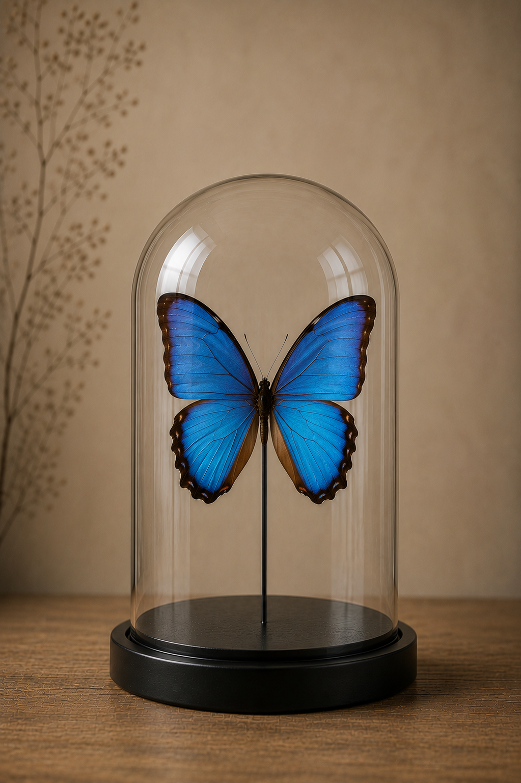 Stolp vlinder Morpho didius