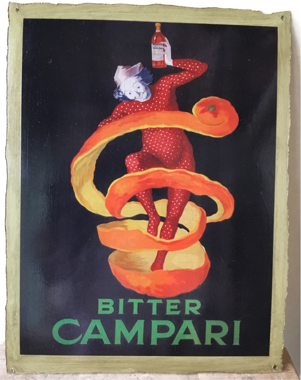 Metalen plaat "Campari"