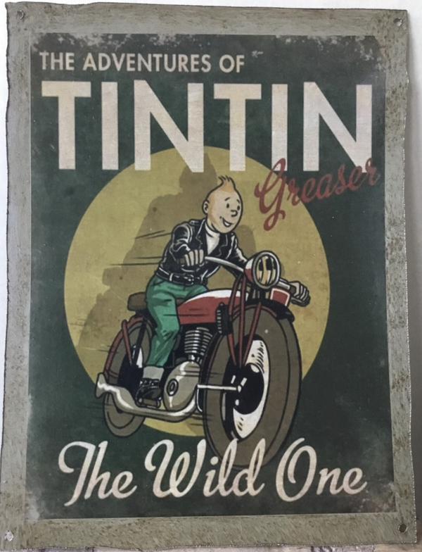 Metalen plaat "The Wild One"