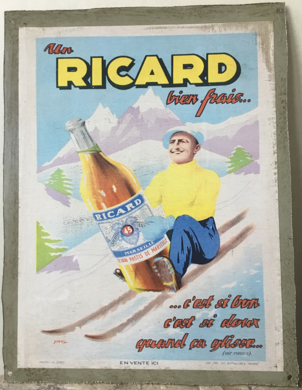 Metalen plaat "Ricard bien frais"
