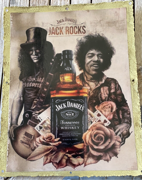 Metalen plaat "Jack Rocks