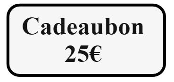 Cadeaubon 25 euro