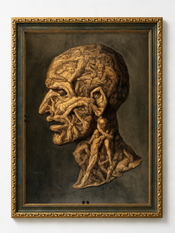 A3 kader "Testa Anatomica"