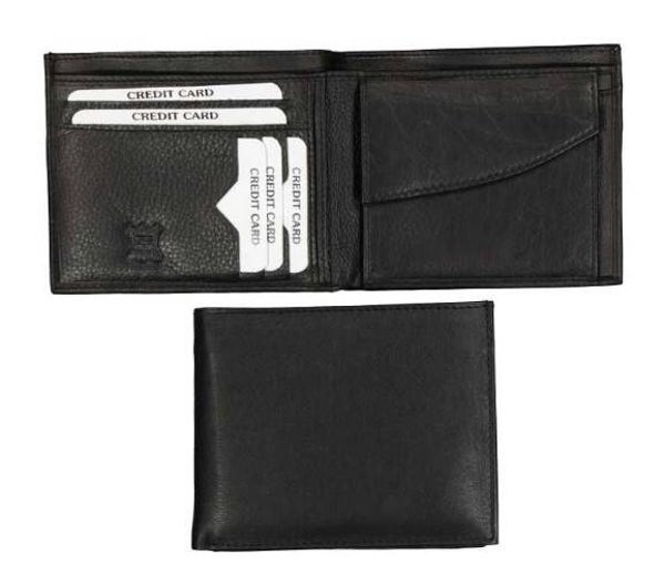 Billfold Dun Model met Ritssluiting voor Papiergeld Zwart