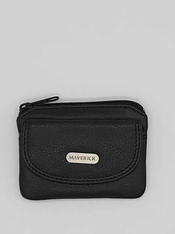 MAVERICK | Sleutel-etui | Zwart | Leer | Met 1 Rits en 1 zijvak