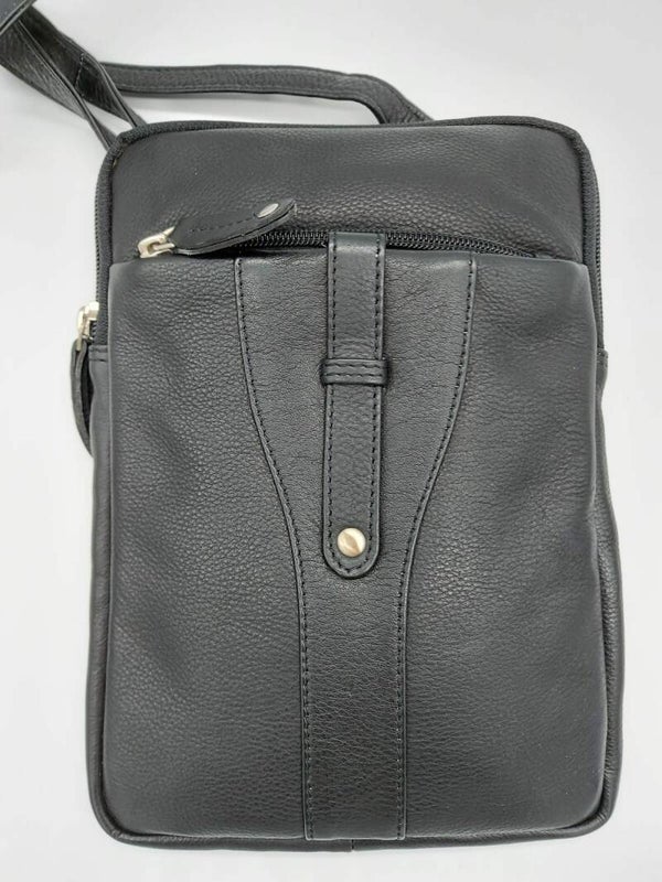 New Bags Leather - Schoudertas - Heren tas - LB275 - Leer - Zwart