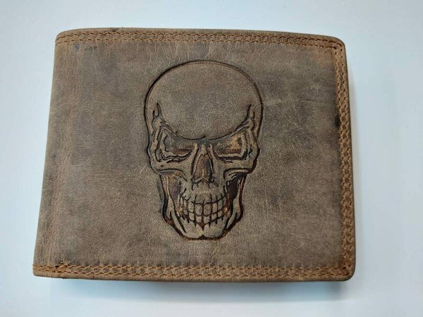 Heren Portemonnee Met Doodskop - Heren Portemonnee Skull