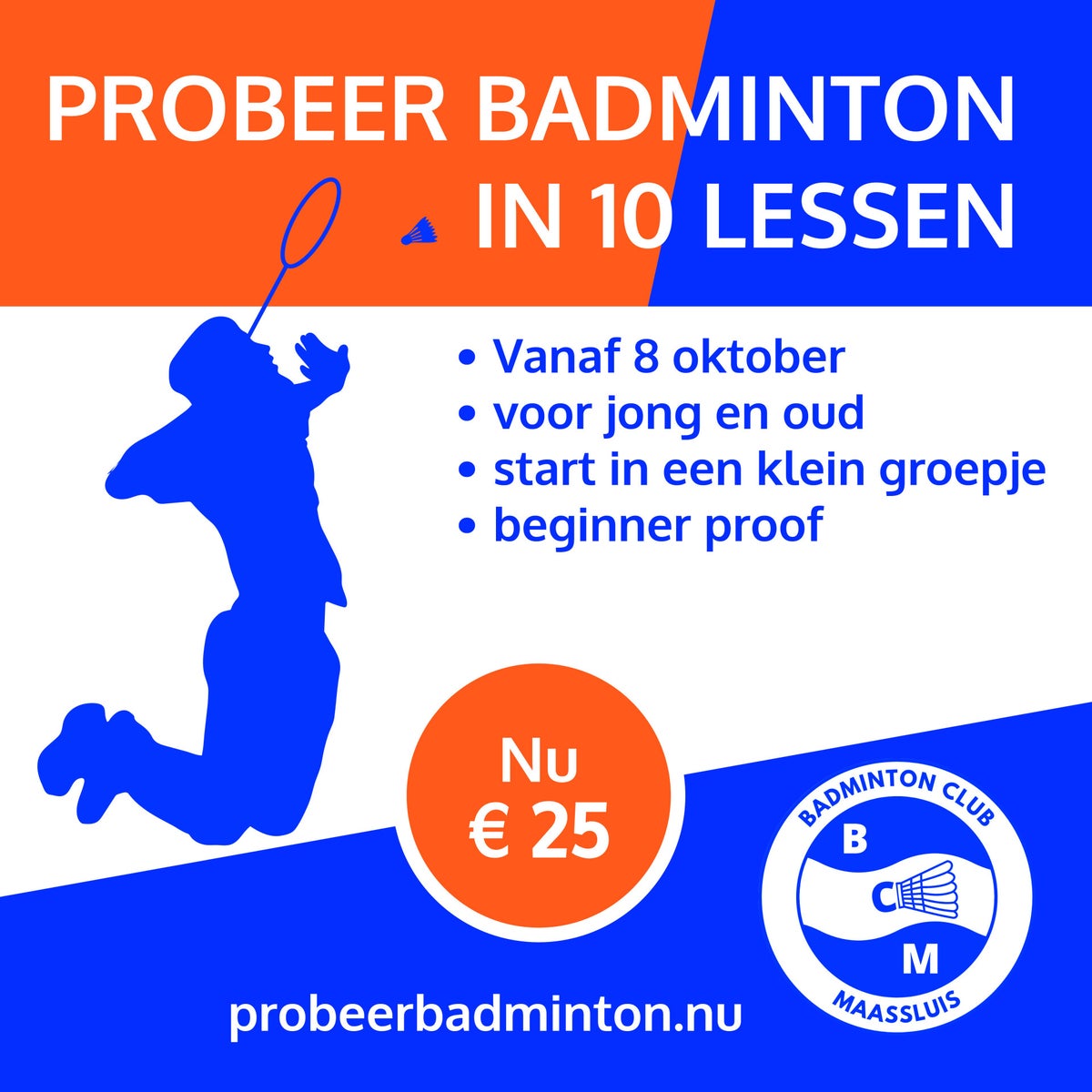 Probeer badminton bij BC Maassluis! / blog | BCMaassluis