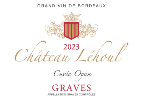 Château Léhoul  2023 GRAVES Rouge "cuvée Oyan"
