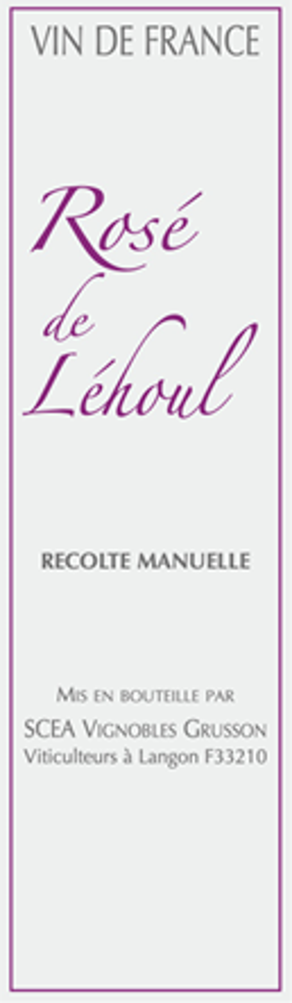 Rosé de Léhoul 2024