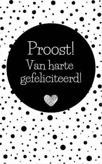 Wijnlabel Van harte gefeliciteerd!