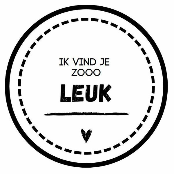 Sticker ik vind je zooo leuk