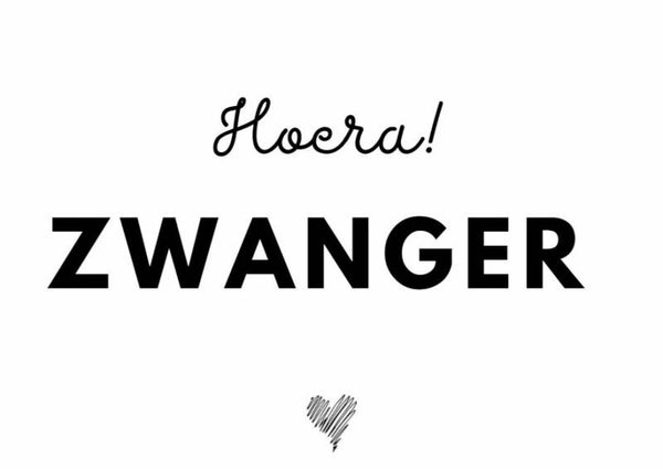 Kaart, Hoera! zwanger