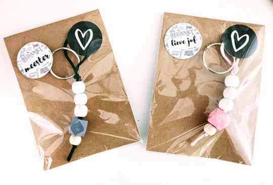 Sleutelhanger voor juf of meester