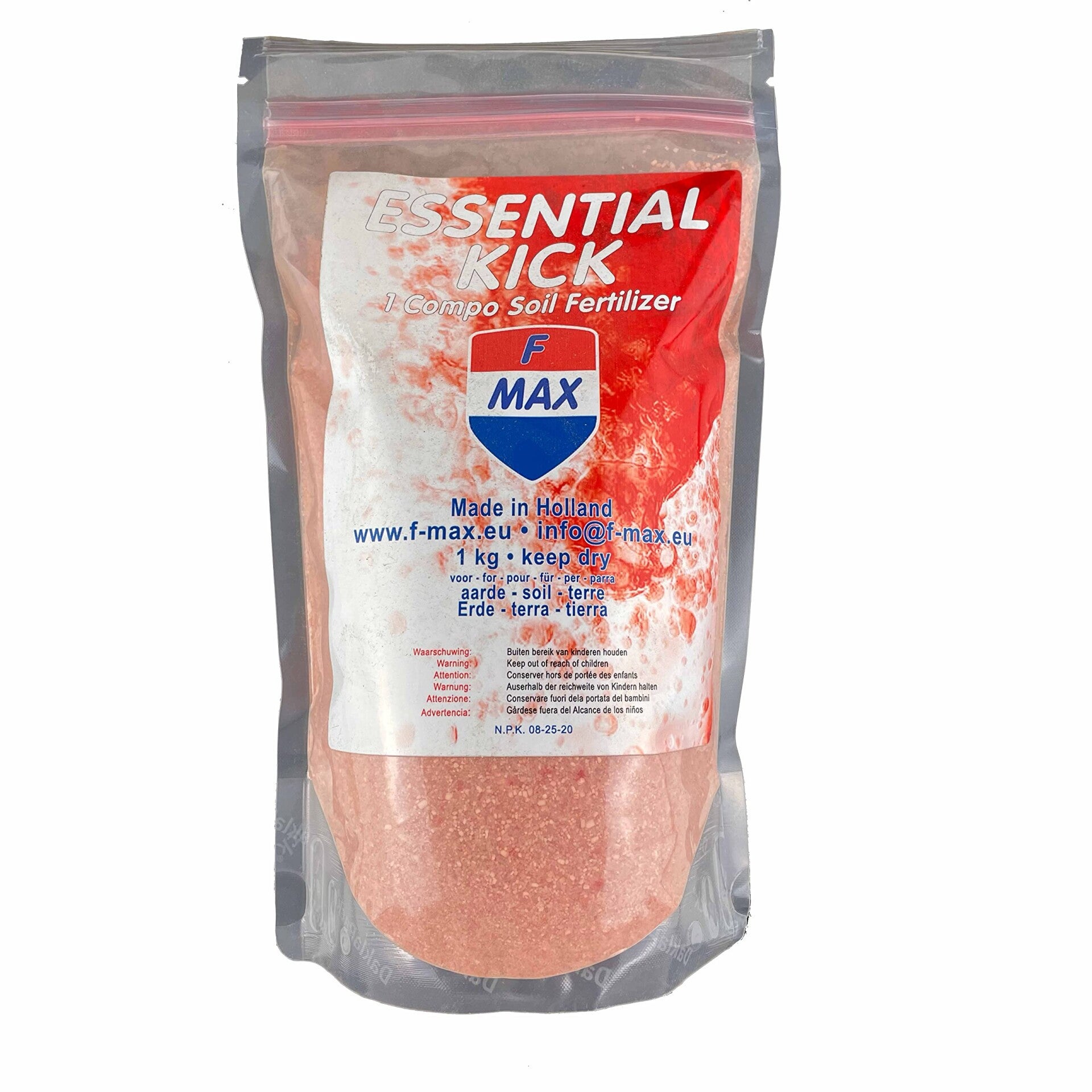 F-MAX Essential Kick 1 Komponentendünger für Erde, Beutel à 75 g