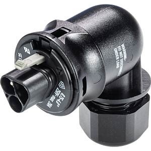 Wieland; Connector angled; Cable  assembly; 3p; M; BLU; Screw; 6-10mm;  20A; RST-Classic