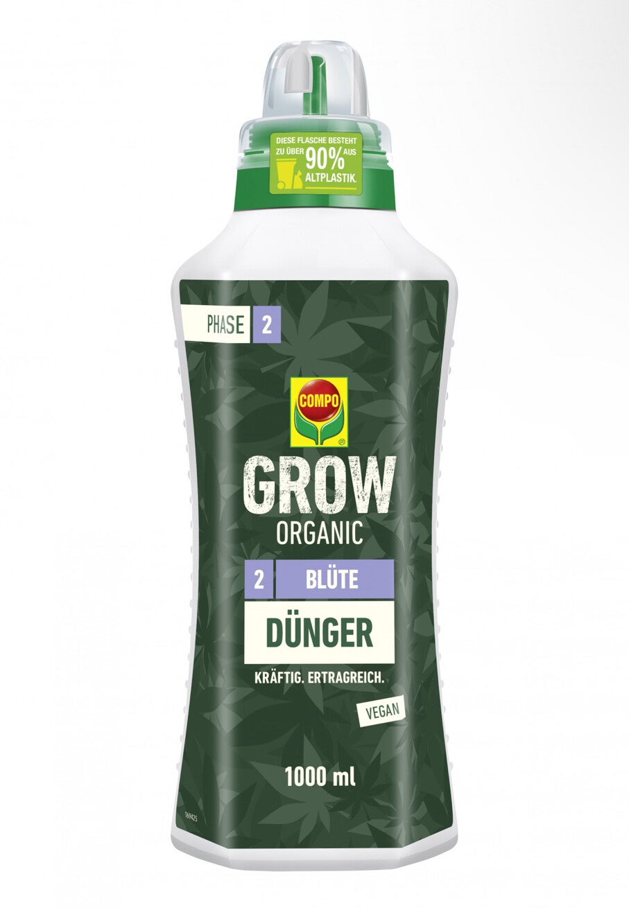 COMPO GROW ORGANIC Blütedünger Phase 2, 1 L