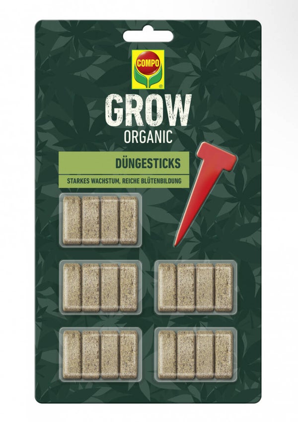 COMPO GROW ORGANIC Düngesticks, 20 Stück