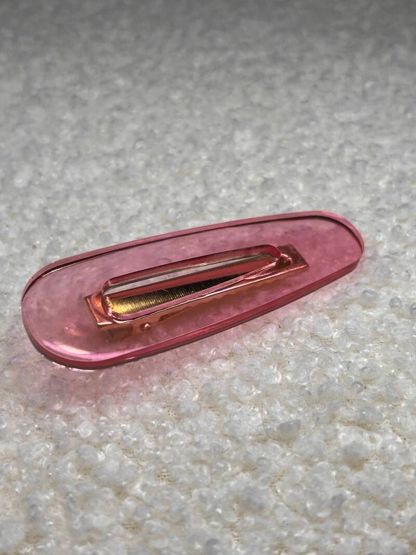 Barrette cheveux rose
