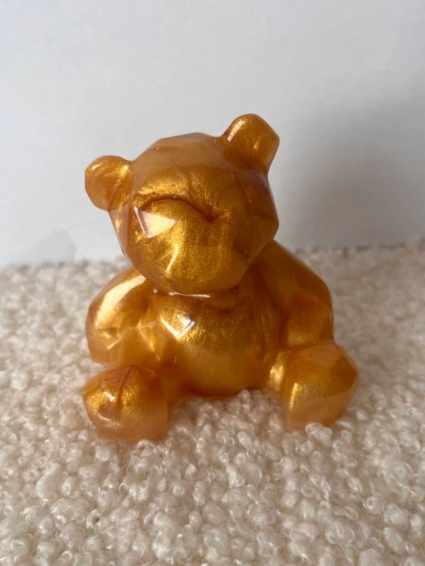 Figurine ours doré