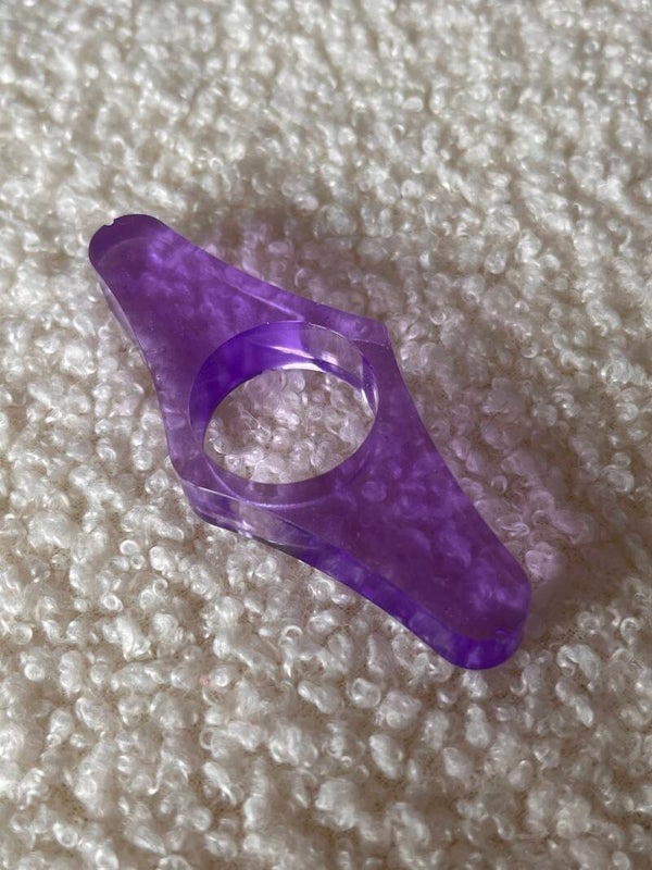 Bague de lecture violette