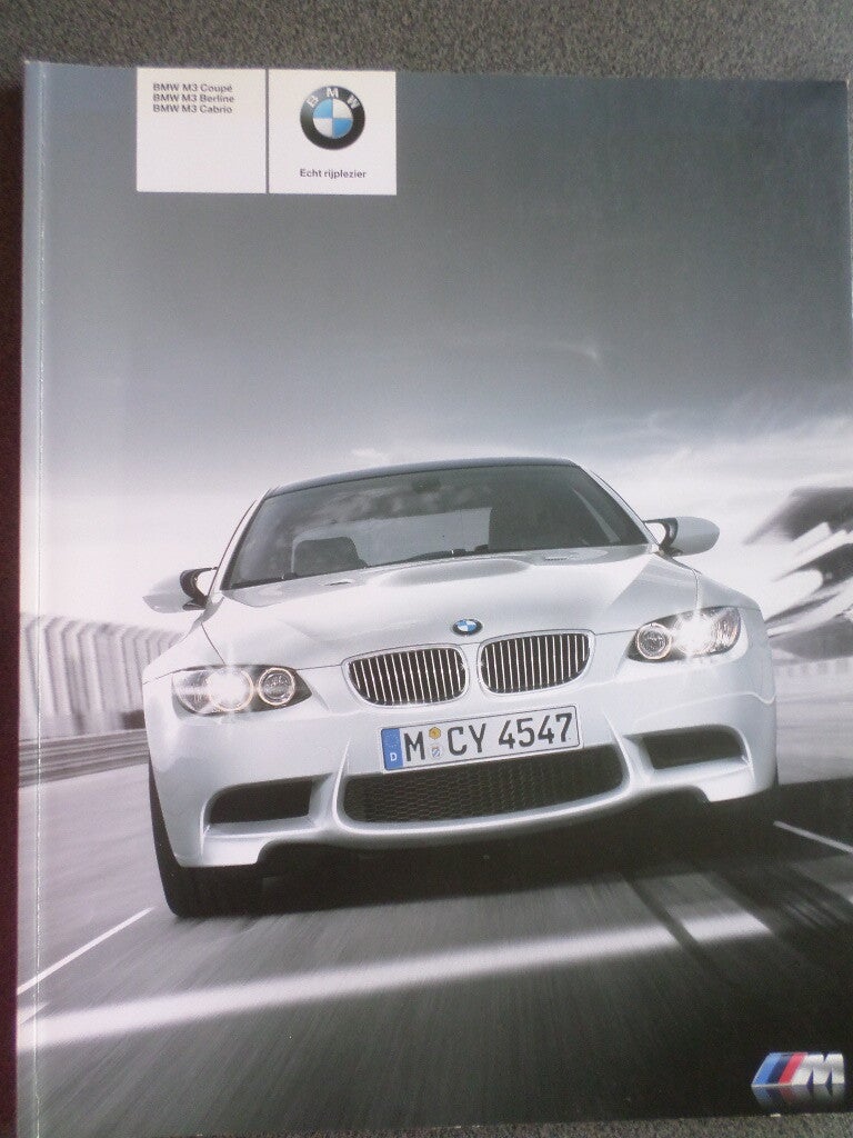 BMW M3 Sedan & Coupé & Cabrio 01-2009 NL brochure