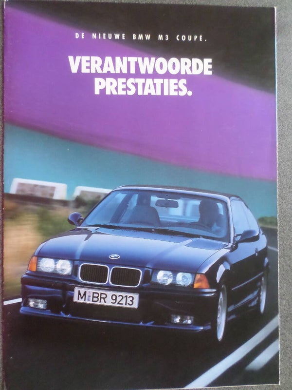 BMW M3 Coupé 02-1992 NL Brochure