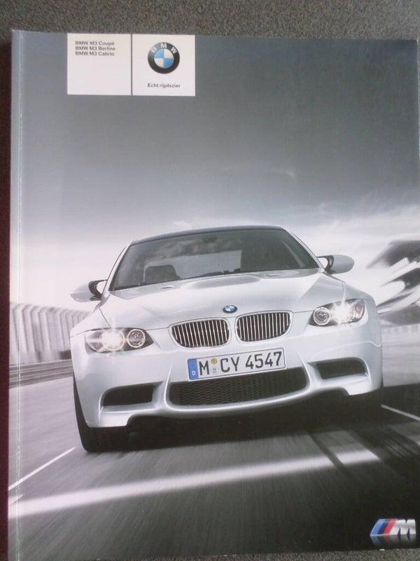 BMW M3 Sedan & Coupé & Cabrio 01-2009 NL brochure
