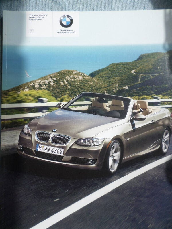 BMW 3 Cabrio 328i & 335i 01-2007 USA brochure