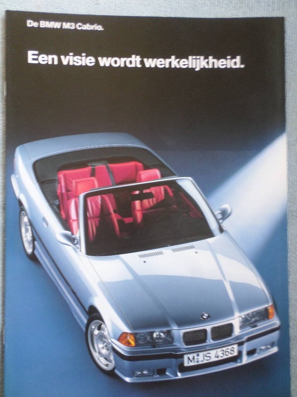 BMW M3 Cabrio 01-1994 NL Brochure