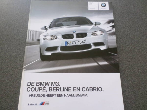 BMW M3 Sedan & Coupé & Cabrio 01-2010 NL brochure