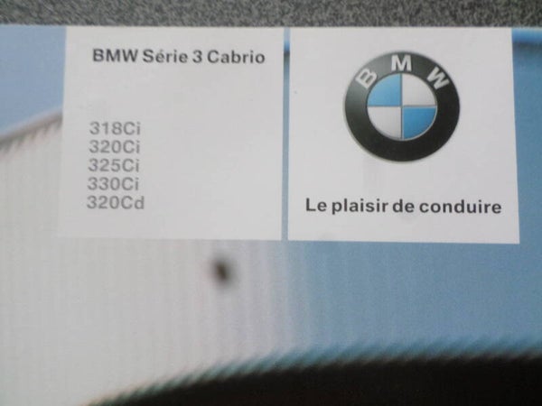 BMW 3 Cabrio Facelift 01-2003 FR Brochure