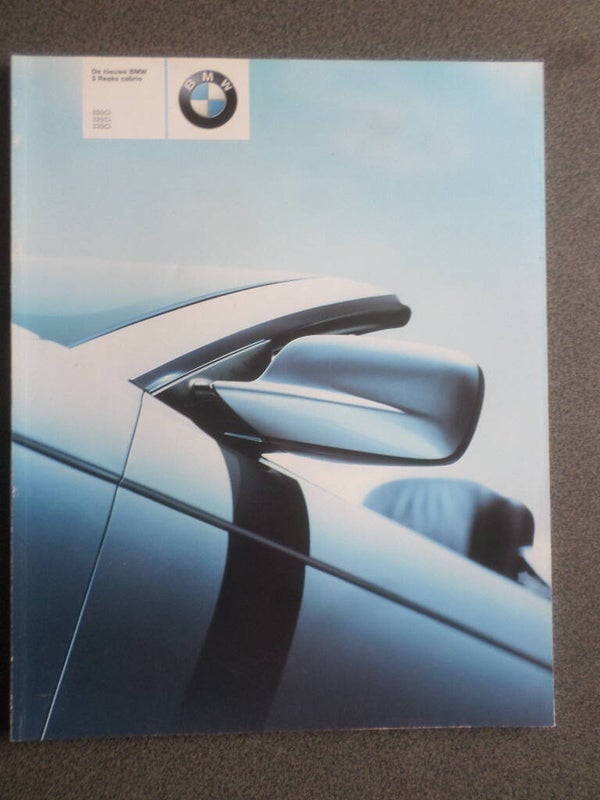 BMW 3 Cabrio 01-2000 Brochure