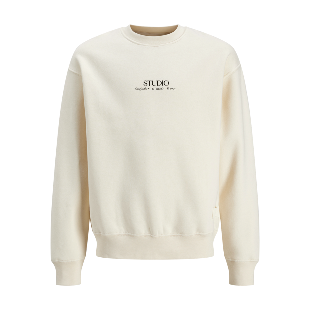 Jack&Jones - Sweater offwhite met rugprint