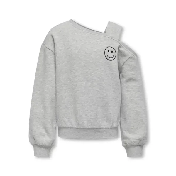Kids Only - Sweater off shoulder grijs